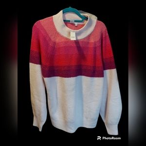 GAP Pink Mock Turtleneck Long Sleeve Sweater Women's Size XL NWT